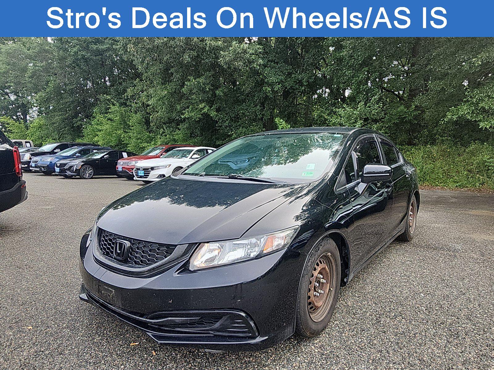 Crystal Black Pearl 2014 Honda Civic Sedan Front-Wheel Drive Continuously Variable Transmission