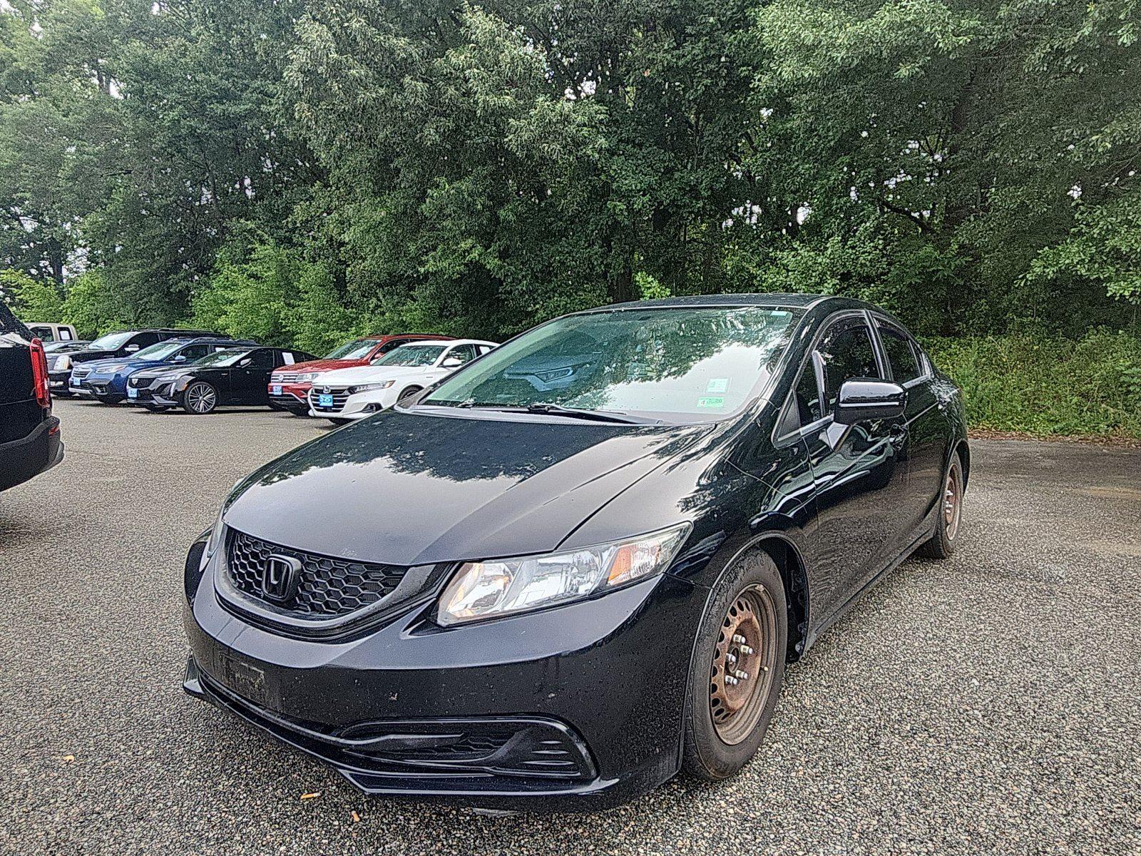 Crystal Black Pearl 2014 Honda Civic Sedan Front-Wheel Drive Continuously Variable Transmission