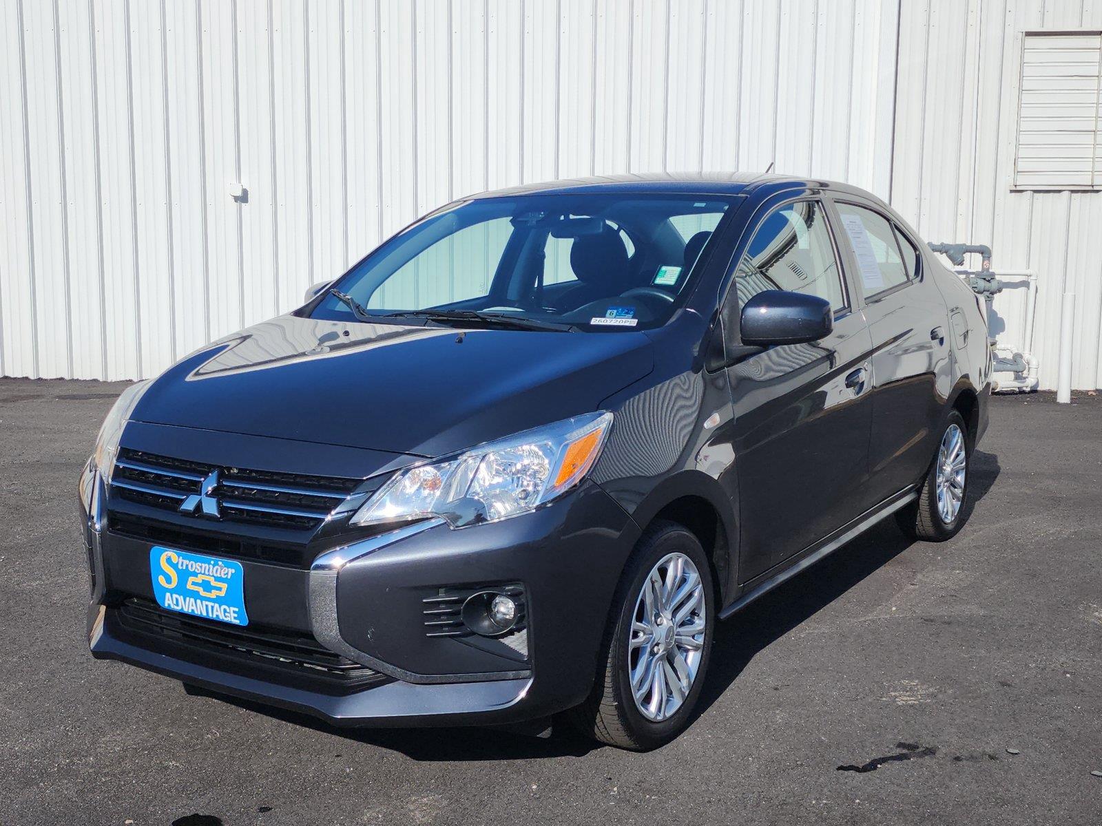 Jet Black Metallic 2024 Mitsubishi Mirage G4 Sedan Front-Wheel Drive Continuously Variable Transmission