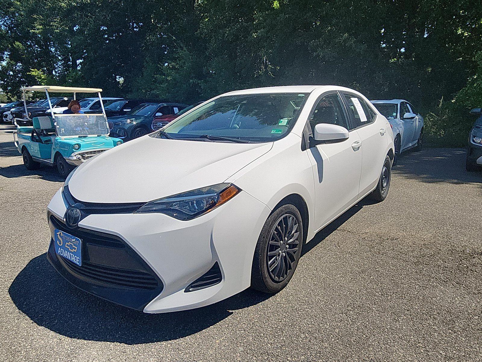 Super White 2019 Toyota Corolla Sedan Front-Wheel Drive Continuously Variable Transmission