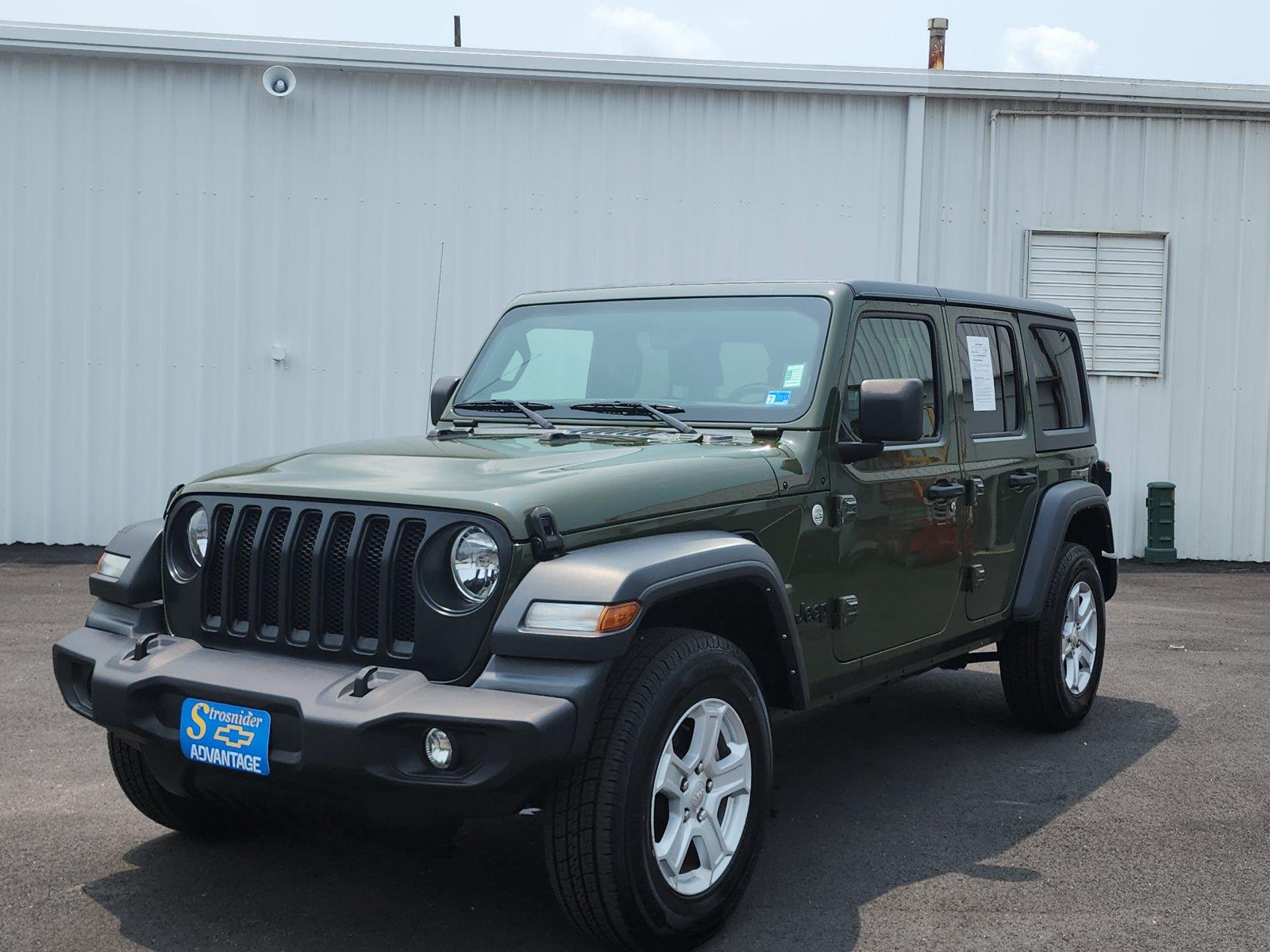 Sarge Green Clearcoat 2021 Jeep Wrangler SUV / Crossover Four-Wheel Drive 8-Speed Automatic