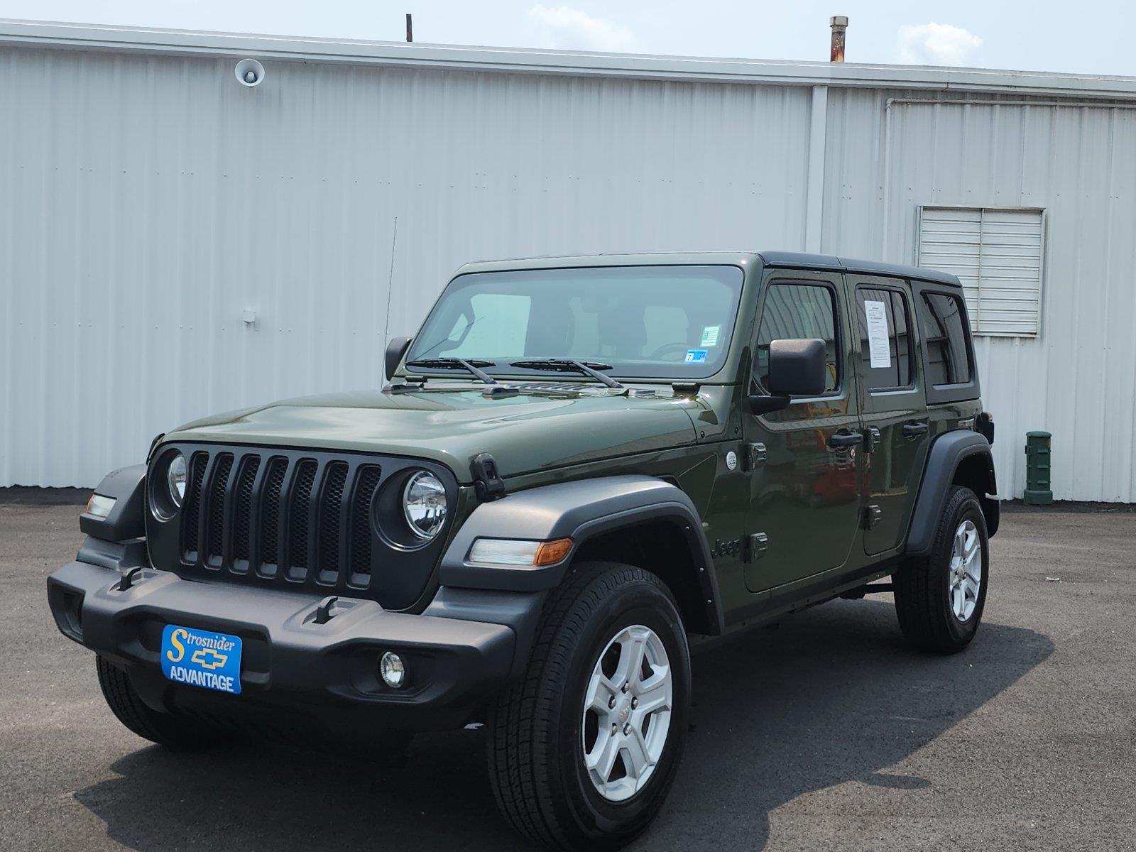 Sarge Green Clearcoat 2021 Jeep Wrangler SUV / Crossover Four-Wheel Drive 8-Speed Automatic