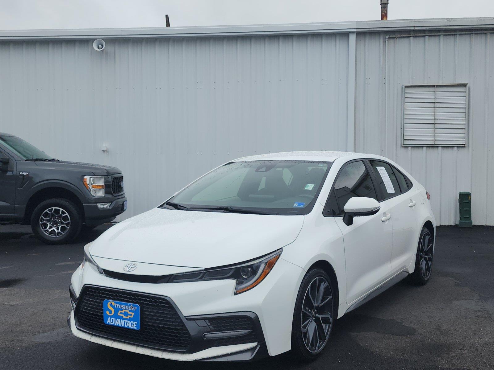 White 2022 Toyota Corolla Sedan Front-Wheel Drive Continuously Variable Transmission