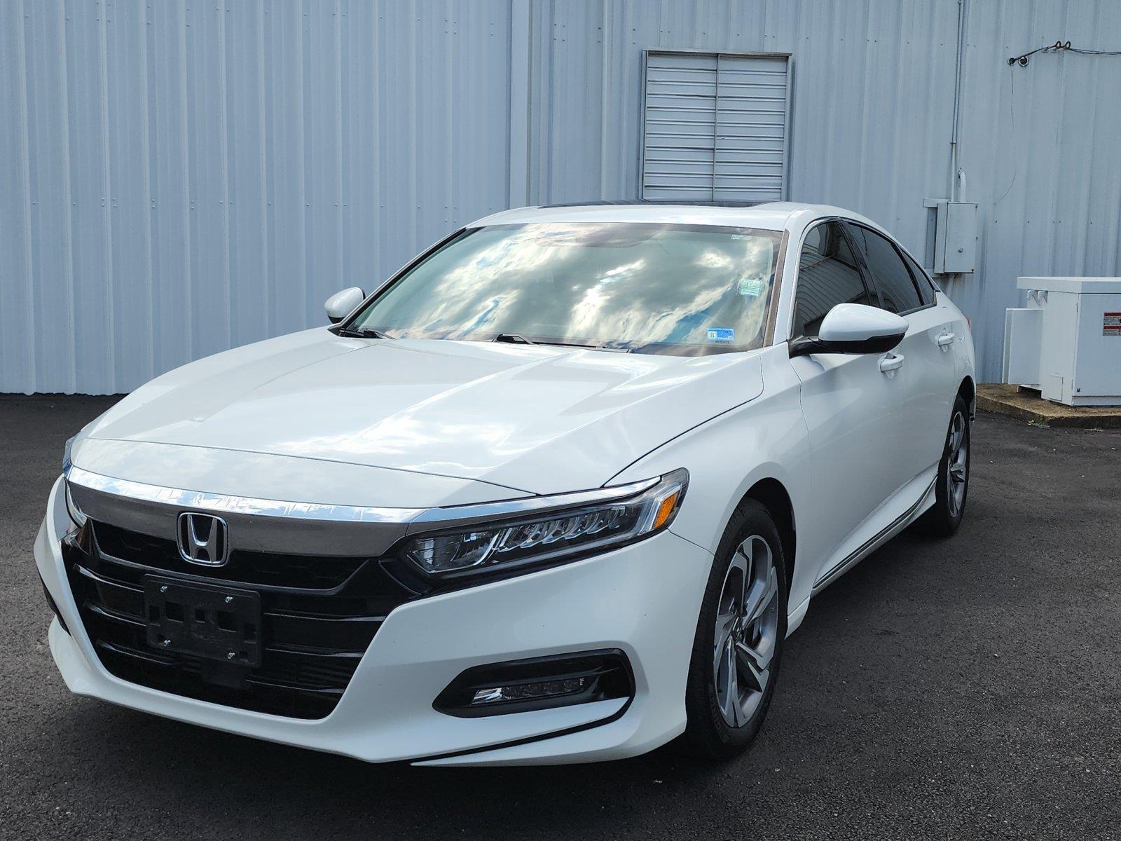 Platinum White Pearl 2019 Honda Accord Sedan Front-Wheel Drive Continuously Variable Transmission