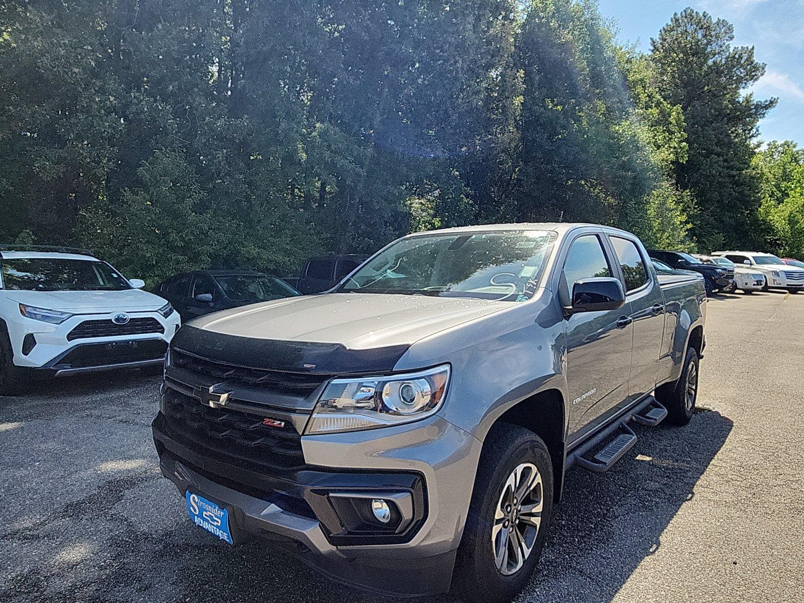 Gray (Satin Steel Metallic) 2021 Chevrolet Colorado Pickup Truck Four-Wheel Drive 8-Speed Automatic