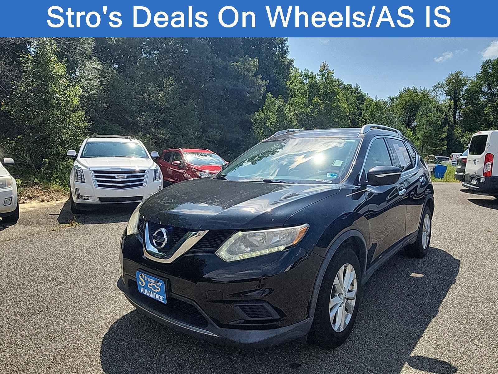 Super Black 2015 Nissan Rogue SUV / Crossover Front-Wheel Drive Continuously Variable Transmission