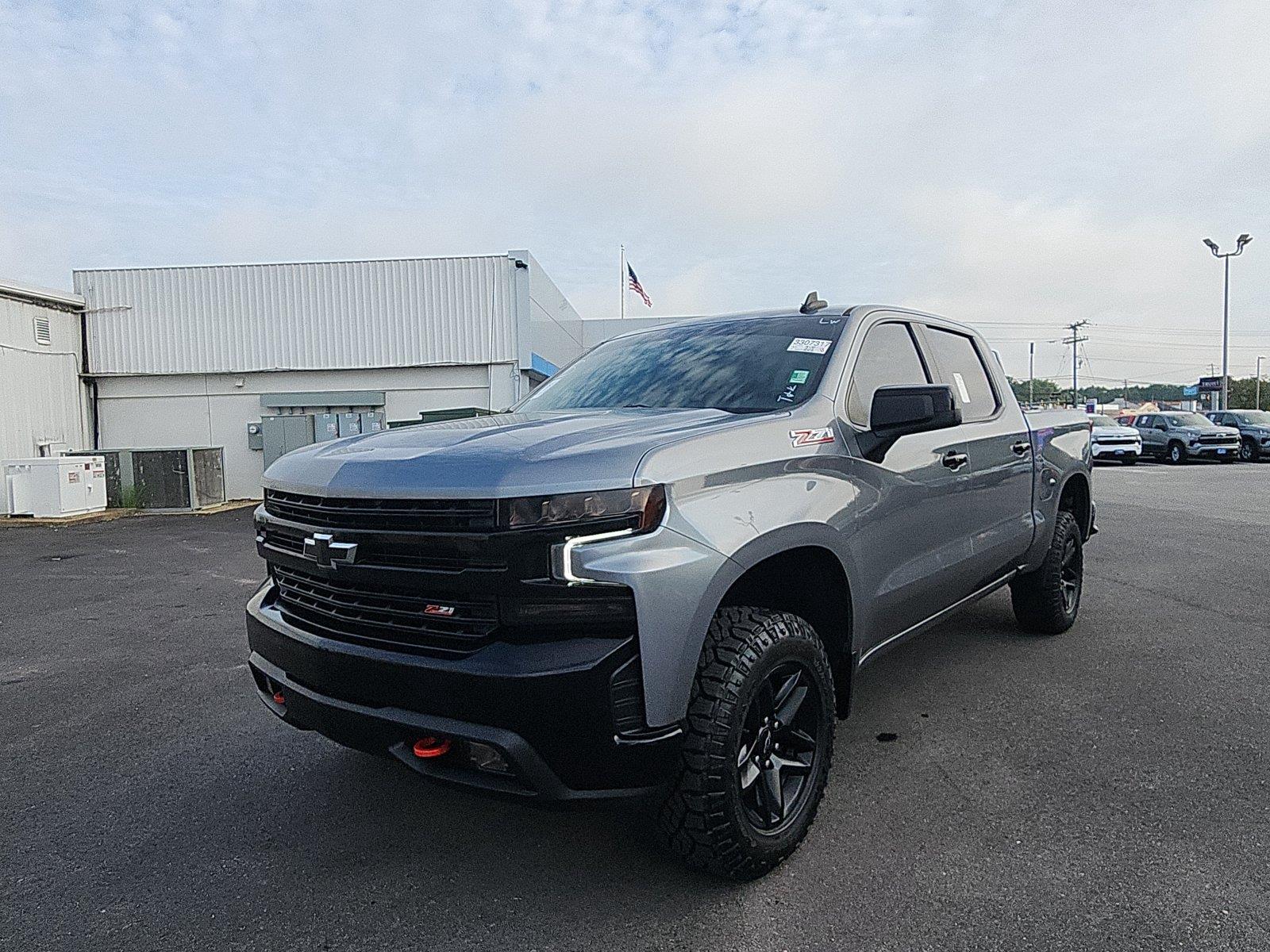 Gray (Satin Steel Metallic) 2021 Chevrolet Silverado 1500 Pickup Truck Four-Wheel Drive Automatic