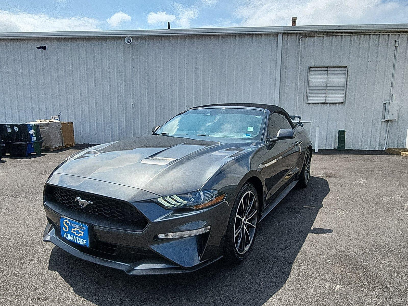 Gray (Magnetic Metallic) 2019 Ford Mustang Convertible Rear-Wheel Drive 6-Speed Manual
