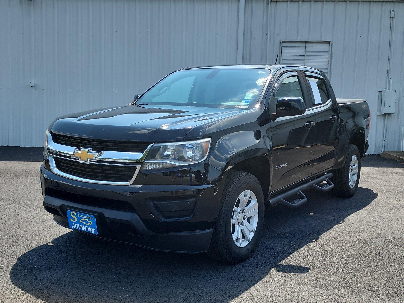 Black 2019 Chevrolet Colorado Pickup Truck Four-Wheel Drive 8-Speed Automatic