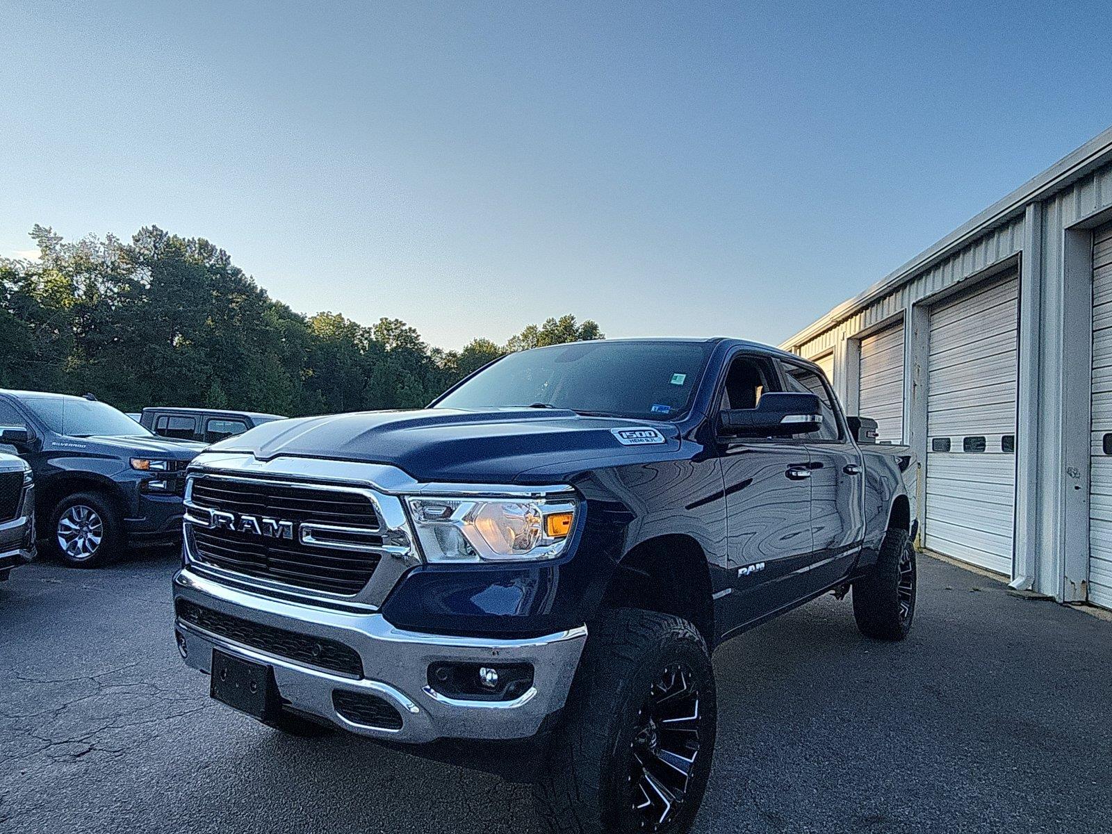 Patriot Blue Pearl 2020 RAM 1500 Pickup Truck Four-Wheel Drive 8-Speed Automatic