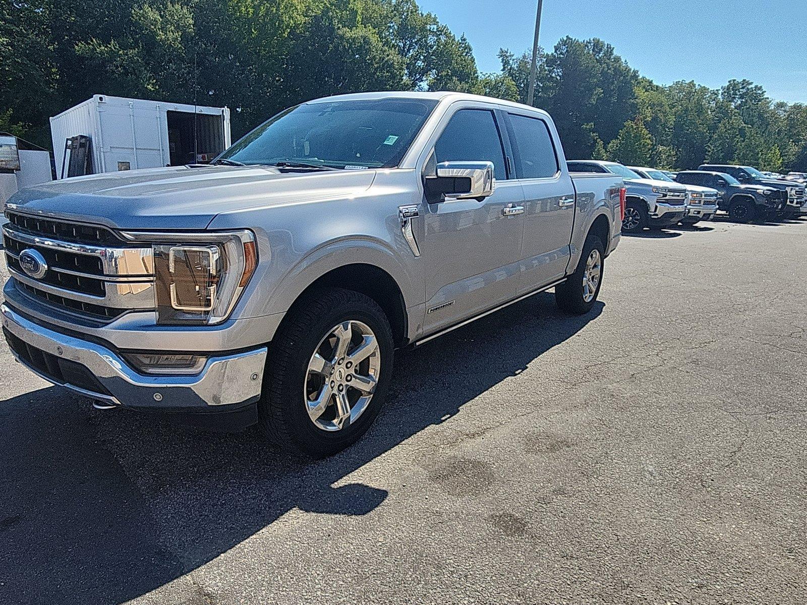 Iconic Silver Metallic 2022 Ford F-150 Pickup Truck Four-Wheel Drive Automatic