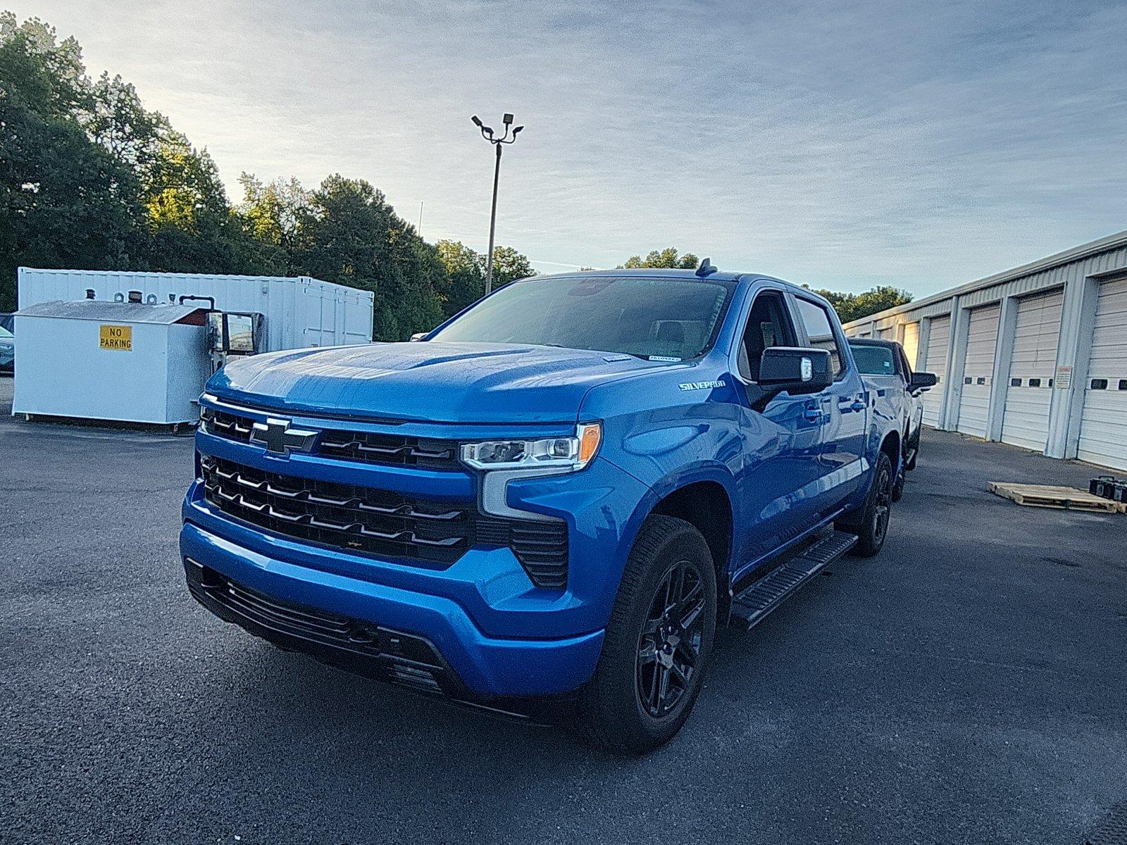 Glacier Blue Metallic 2023 Chevrolet Silverado 1500 Pickup Truck Four-Wheel Drive Automatic