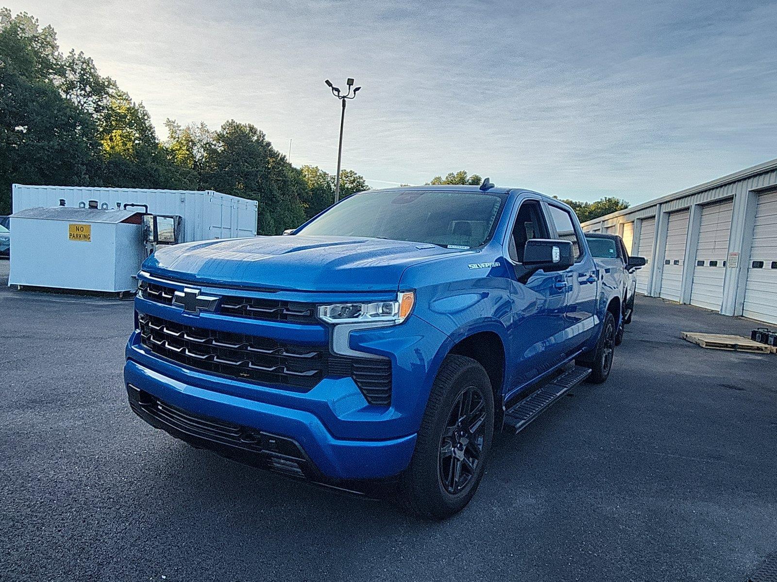 Glacier Blue Metallic 2023 Chevrolet Silverado 1500 Pickup Truck Four-Wheel Drive Automatic