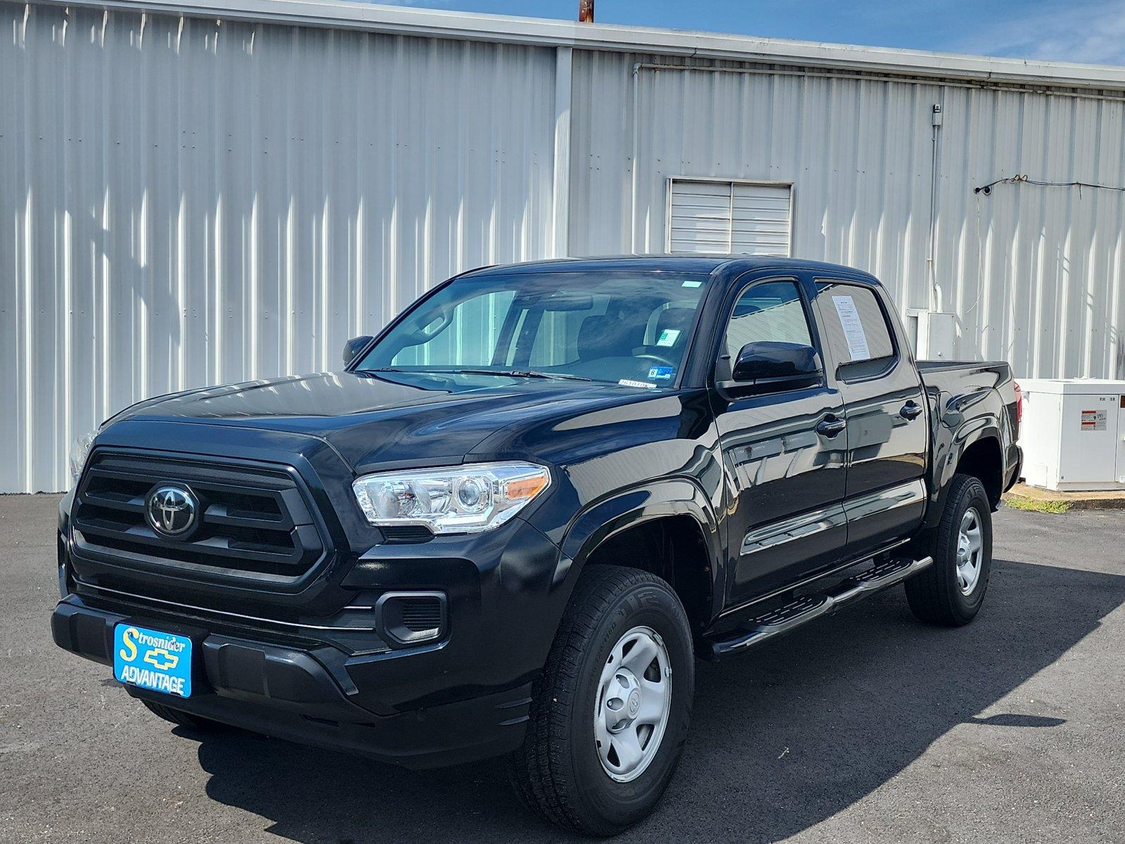 Midnight Black Metallic 2021 Toyota Tacoma Pickup Truck Four-Wheel Drive Automatic