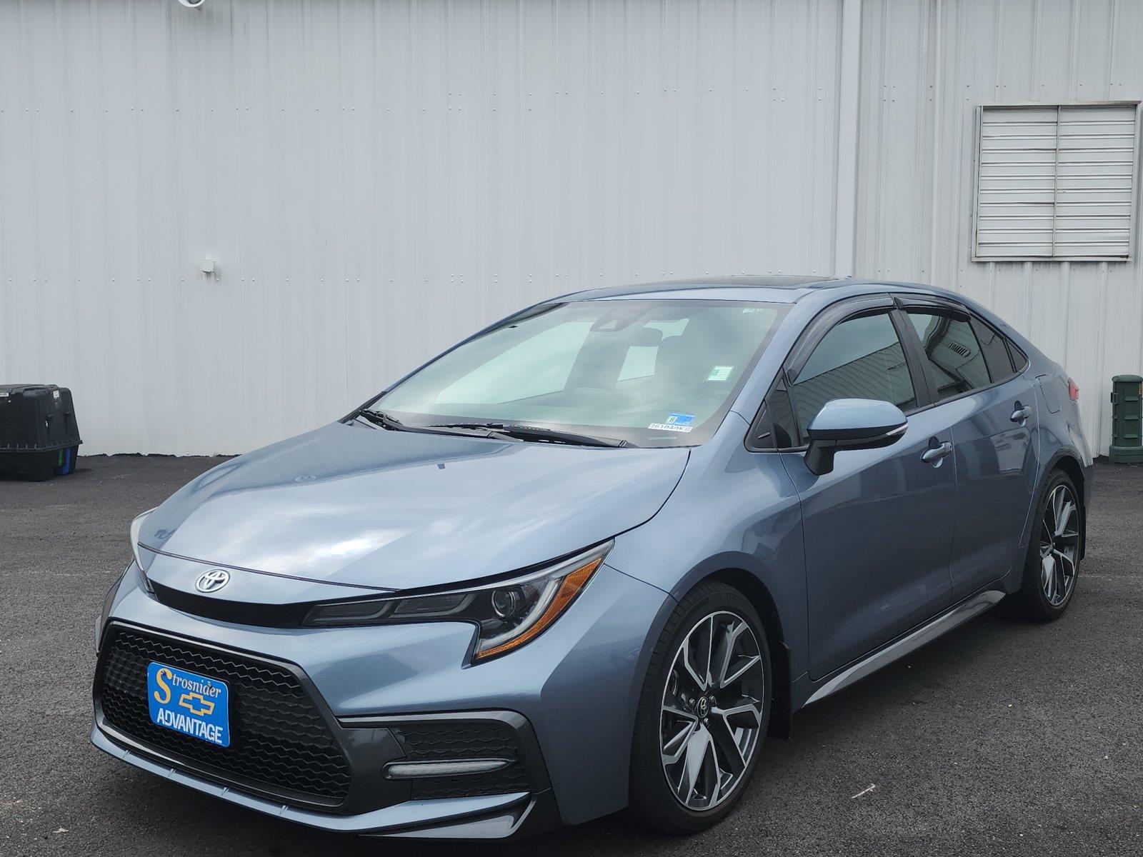 Blue Crush Metallic w/Black Sand Pearl Roof 2021 Toyota Corolla Sedan Front-Wheel Drive Continuously Variable Transmission