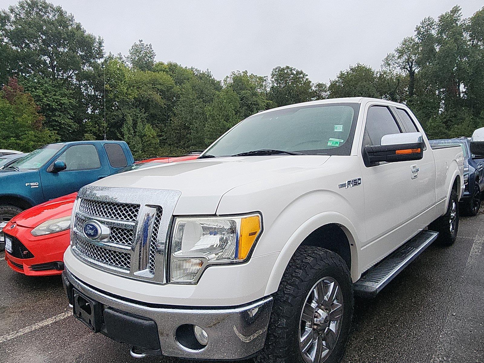White Platinum Metallic Tri-Coat 2010 Ford F-150 Pickup Truck Four-Wheel Drive Automatic
