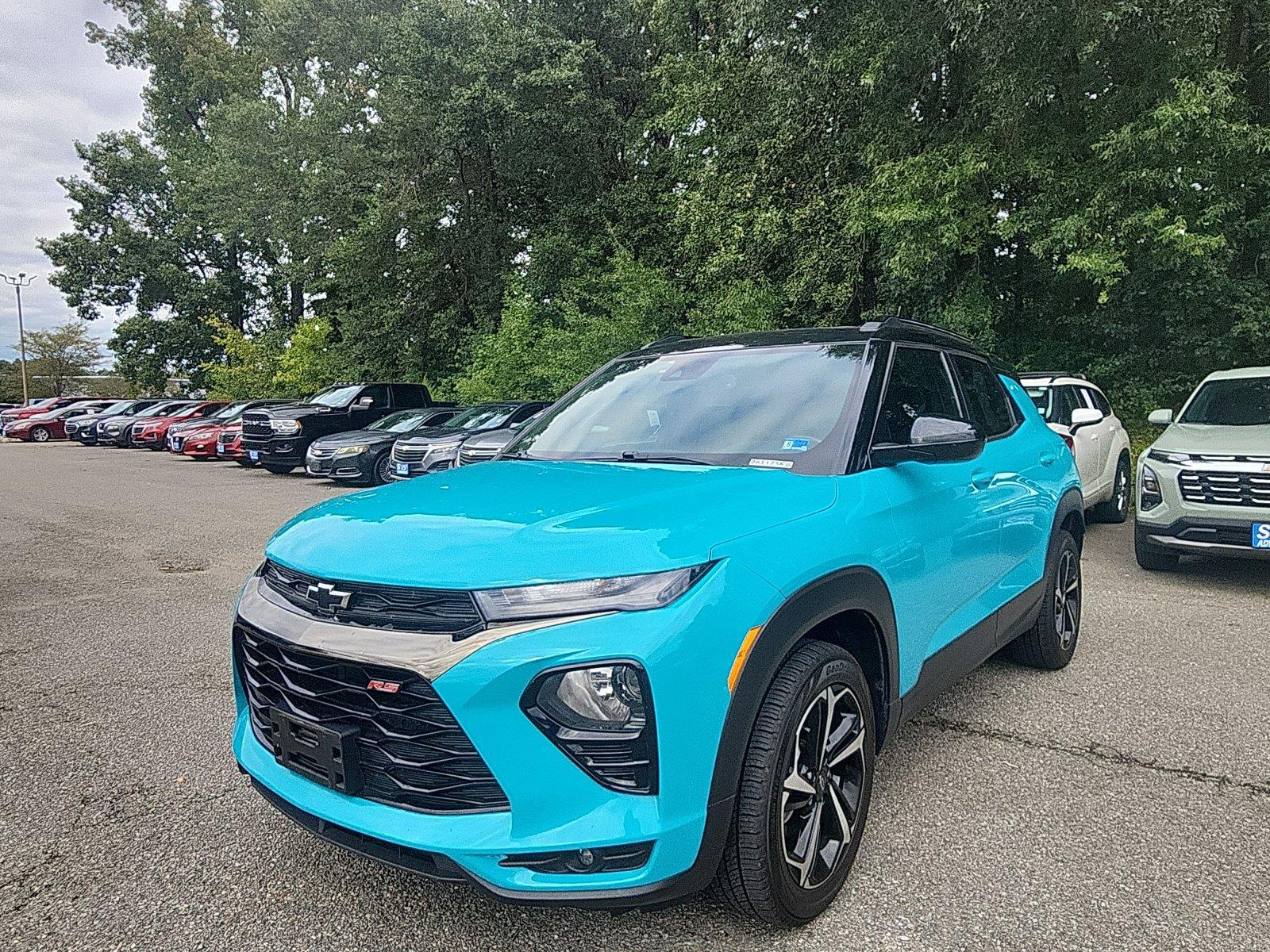 Oasis Blue 2021 Chevrolet Trailblazer SUV / Crossover Four-Wheel Drive 9-Speed Automatic