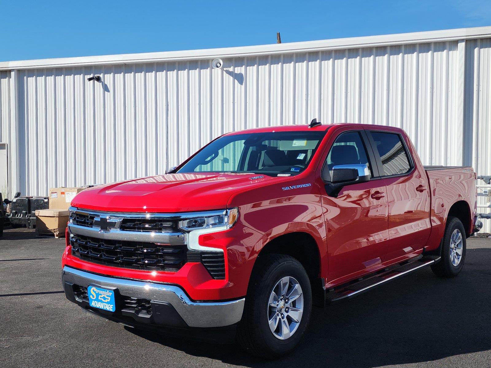 Red Hot 2026 Chevrolet Silverado 1500 Pickup Truck Four-Wheel Drive 8-Speed Automatic