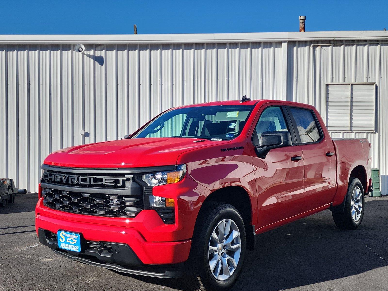 Red Hot 2026 Chevrolet Silverado 1500 Pickup Truck Four-Wheel Drive 8-Speed Automatic