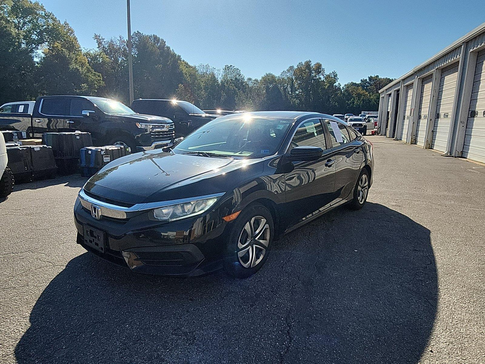 Crystal Black Pearl 2018 Honda Civic Sedan Front-Wheel Drive Continuously Variable Transmission