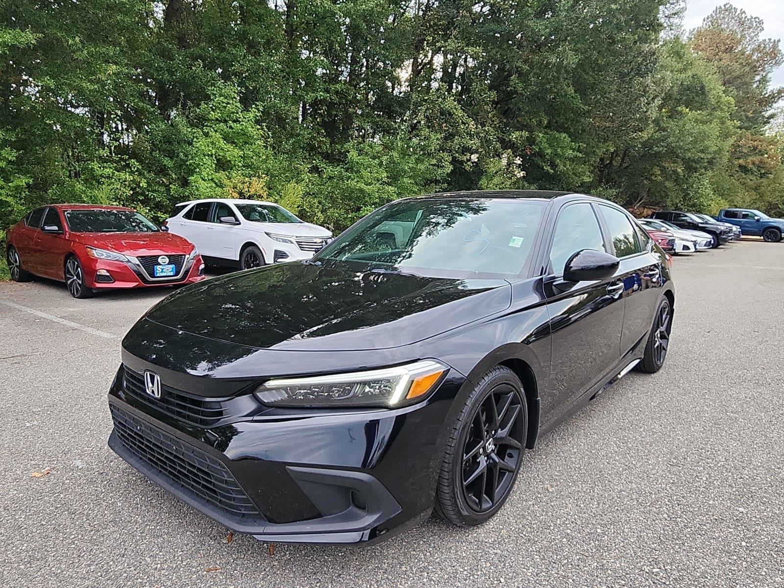 Crystal Black Pearl 2024 Honda Civic Sedan Front-Wheel Drive Continuously Variable Transmission