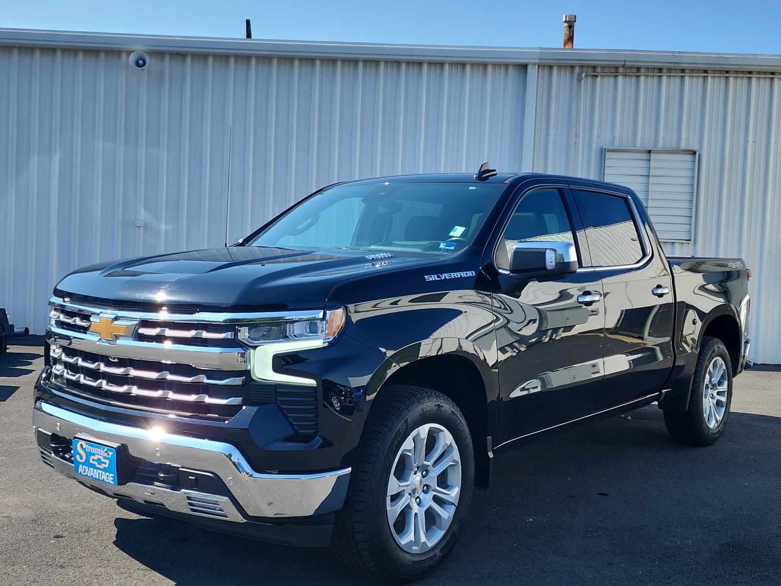 Black 2022 Chevrolet Silverado 1500 Pickup Truck Four-Wheel Drive Automatic