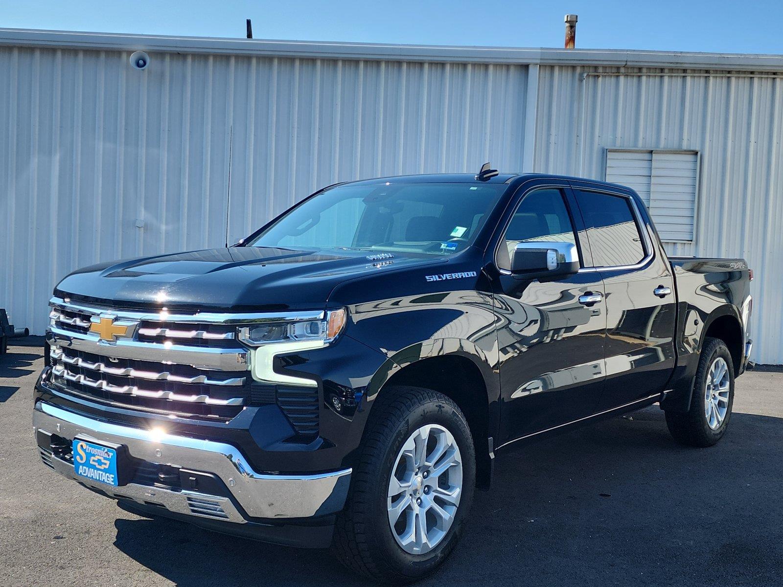 Black 2022 Chevrolet Silverado 1500 Pickup Truck Four-Wheel Drive Automatic