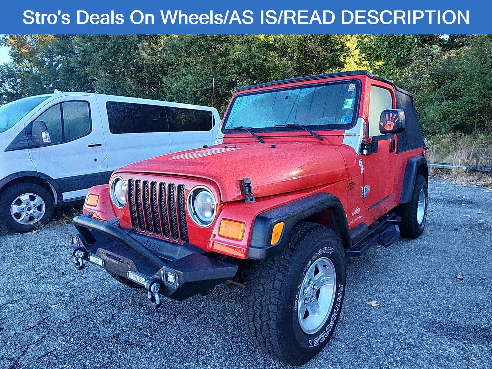 Flame Red 2005 Jeep Wrangler SUV / Crossover Four-Wheel Drive 6-Speed Manual