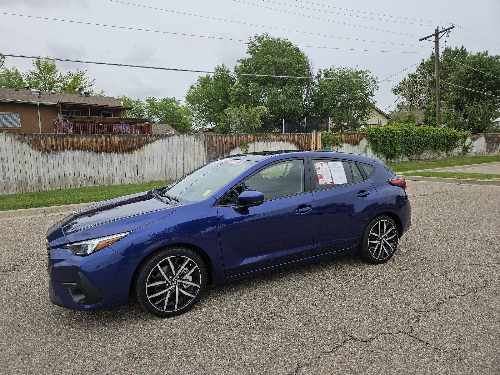 Sapphire Blue Pearl 2024 Subaru Impreza Wagon All-Wheel Drive Continuously Variable Transmission