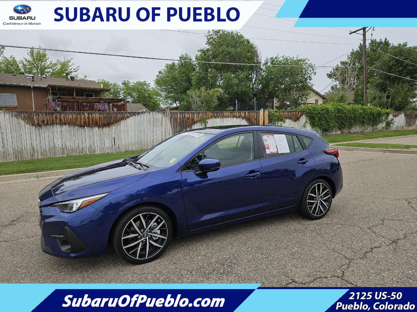 Sapphire Blue Pearl 2024 Subaru Impreza Wagon All-Wheel Drive Continuously Variable Transmission