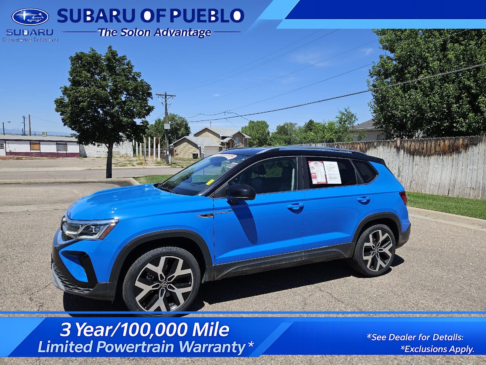 Cornflower Blue 2023 Volkswagen Taos SUV / Crossover All-Wheel Drive Automatic