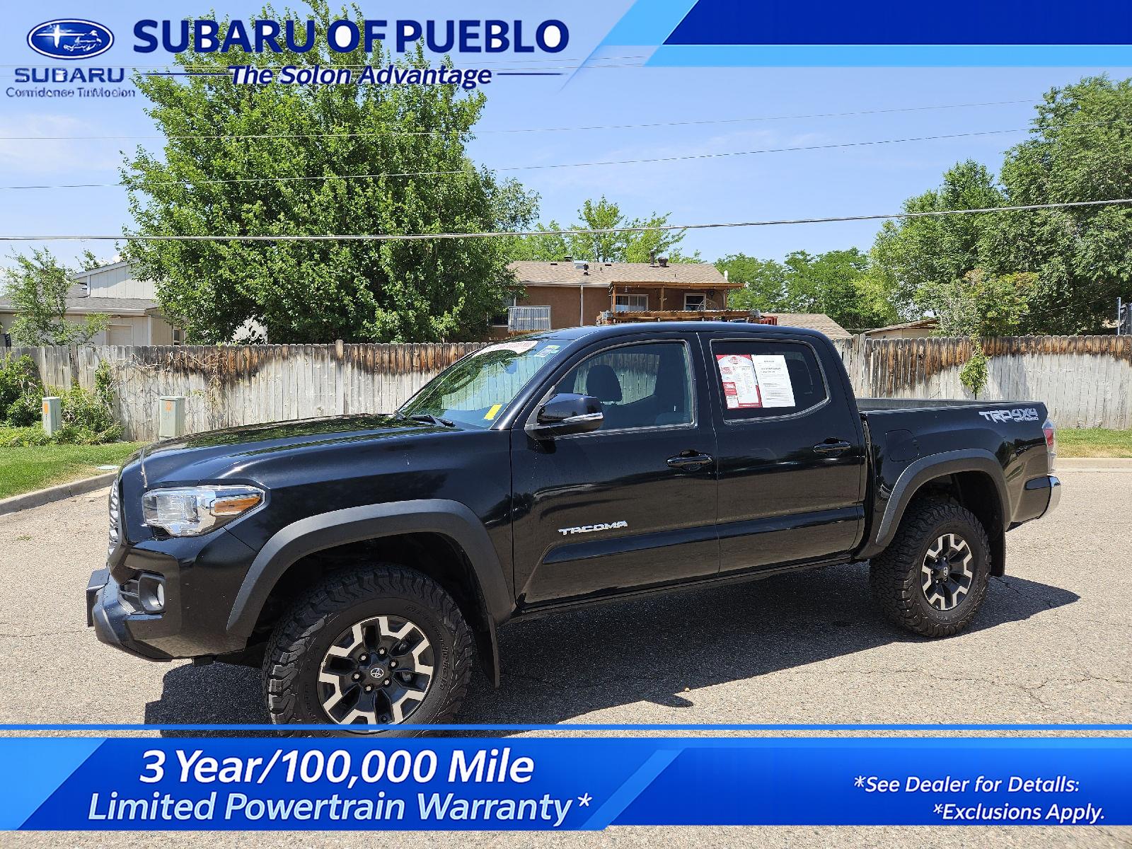 Black 2023 Toyota Tacoma Pickup Truck Four-Wheel Drive 6-Speed Automatic