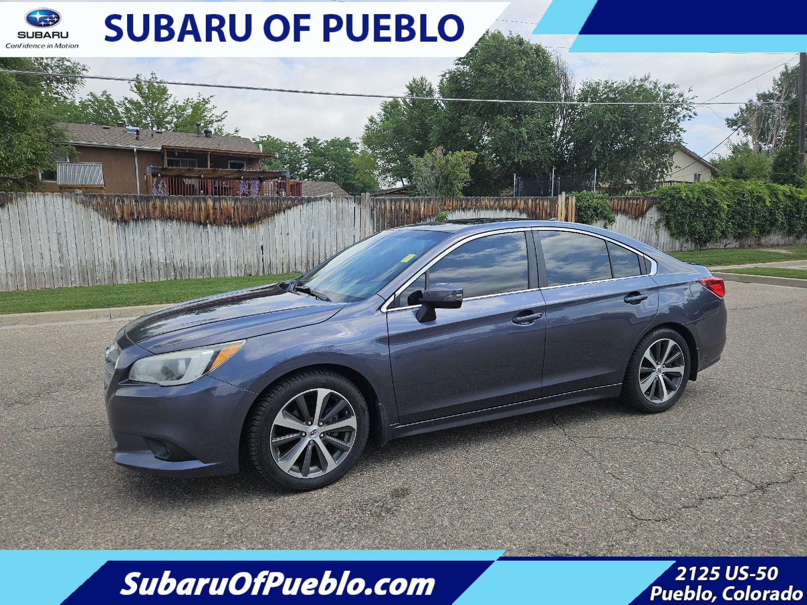 Carbide Gray Metallic 2017 Subaru Legacy Sedan All-Wheel Drive Continuously Variable Transmission