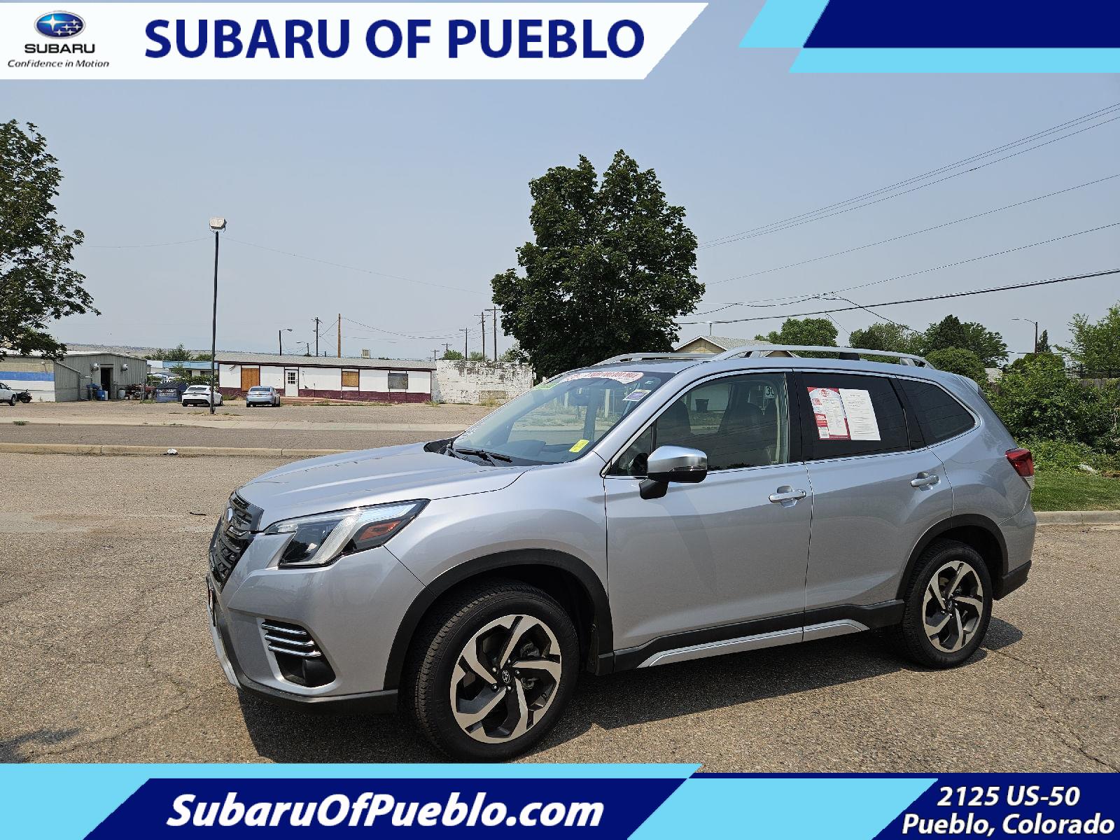 Ice Silver Metallic 2023 Subaru Forester SUV / Crossover All-Wheel Drive Continuously Variable Transmission