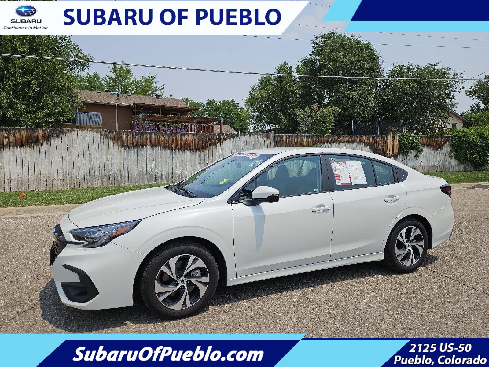 Crystal White Pearl 2025 Subaru Legacy Sedan All-Wheel Drive Continuously Variable Transmission