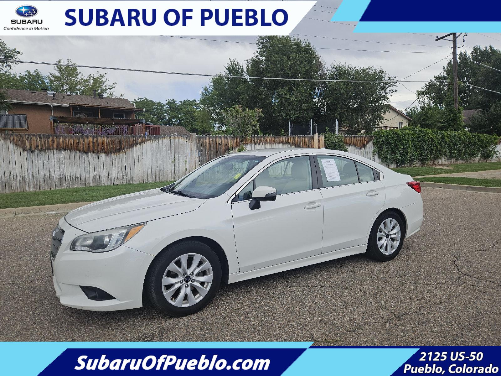Crystal White Pearl 2016 Subaru Legacy Sedan All-Wheel Drive Continuously Variable Transmission