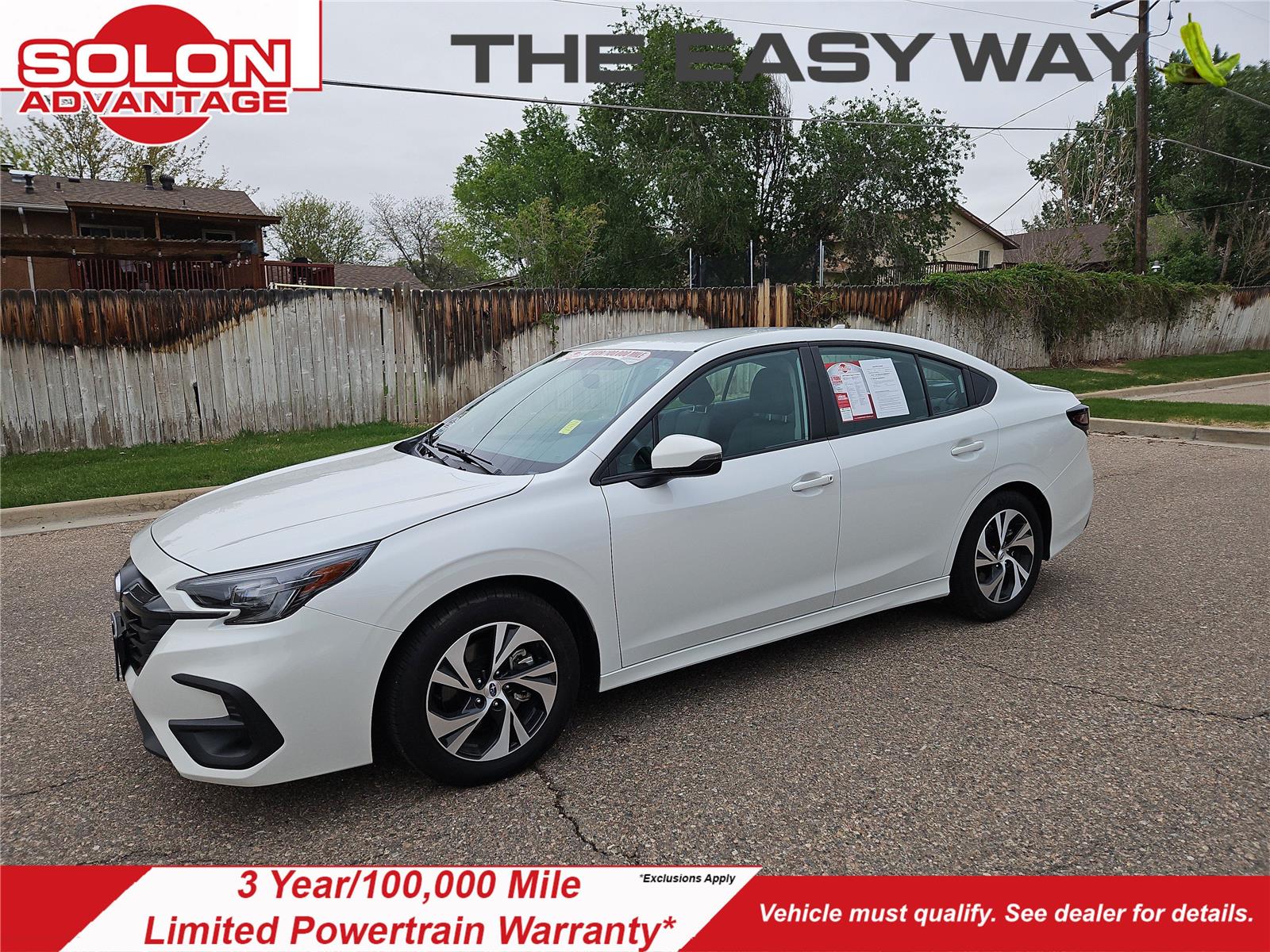 Crystal White Pearl 2025 Subaru Legacy Premium AWD Sedan All-Wheel Drive Continuously Variable Transmission