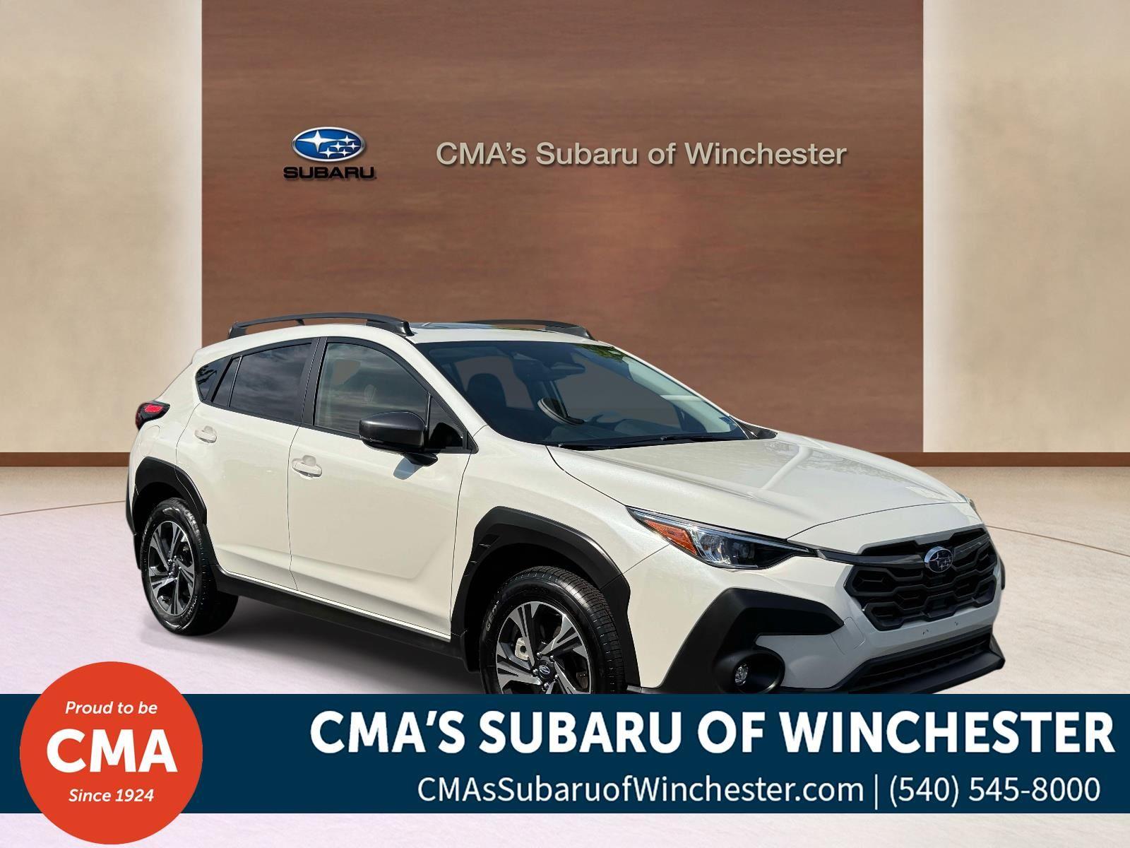 Crystal White Pearl 2025 Subaru Crosstrek Premium AWD SUV / Crossover All-Wheel Drive Continuously Variable Transmission