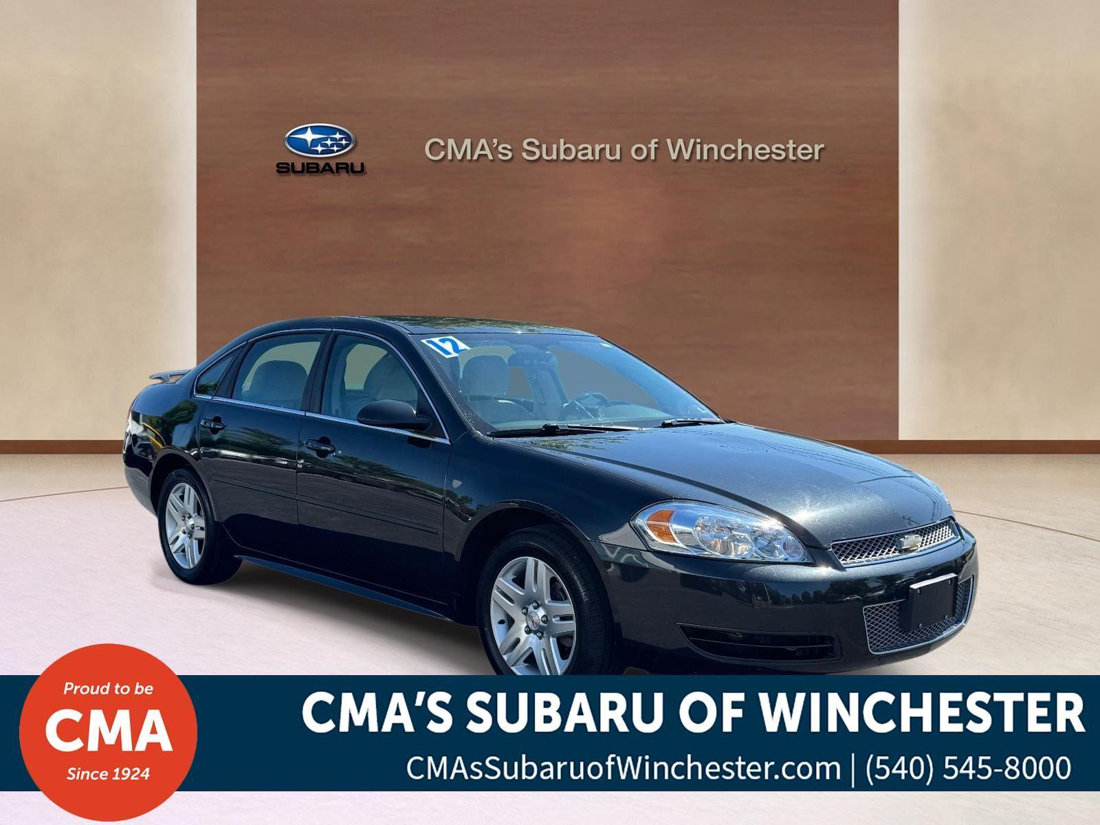 Black Granite Metallic 2012 Chevrolet Impala LT FWD Sedan Front-Wheel Drive 6-Speed Automatic Overdrive