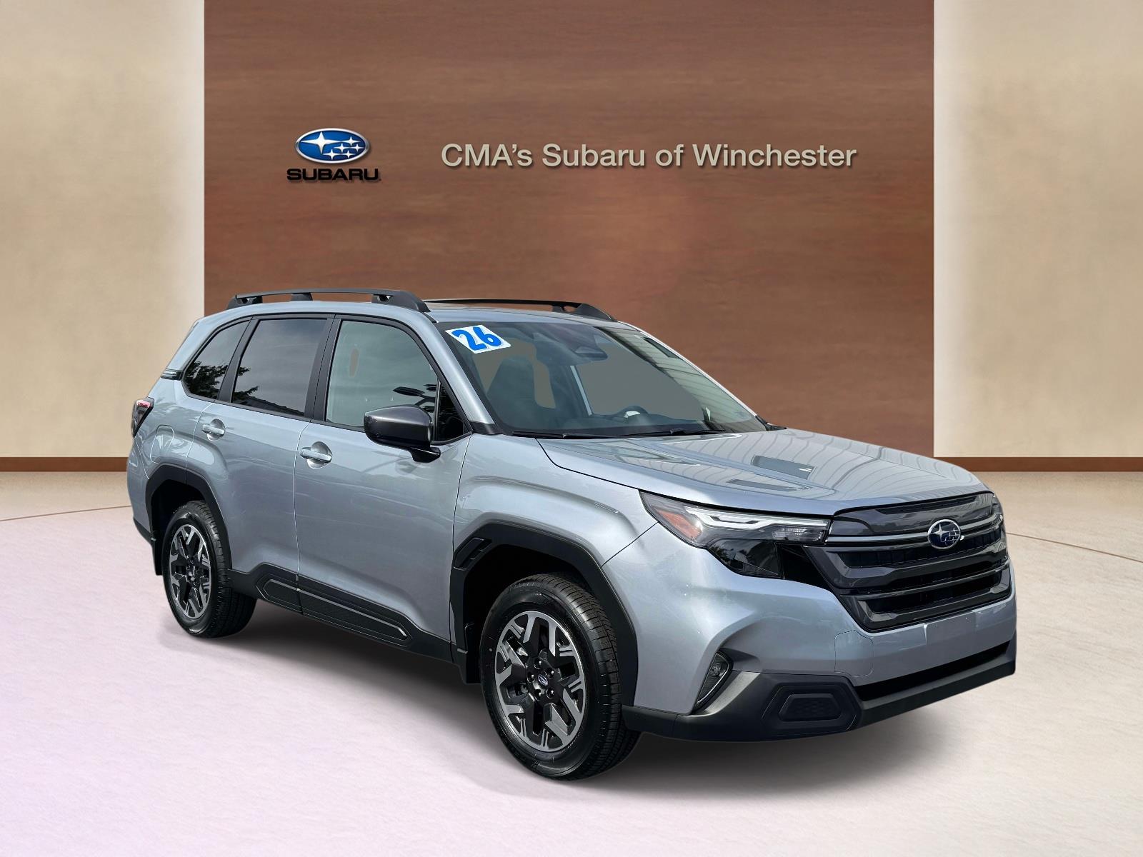 Ice Silver Metallic 2026 Subaru Forester SUV / Crossover All-Wheel Drive Continuously Variable Transmission