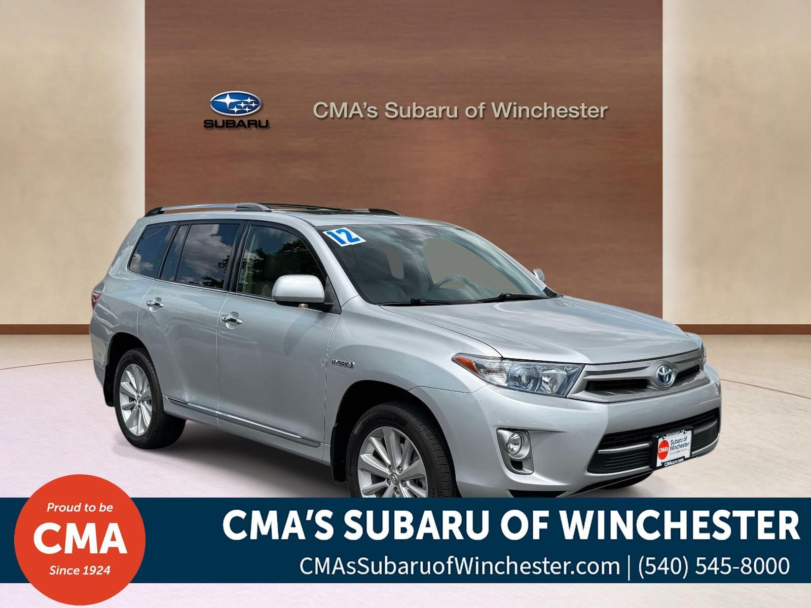 Classic Silver Metallic 2012 Toyota Highlander Hybrid SUV / Crossover All-Wheel Drive Continuously Variable Transmission