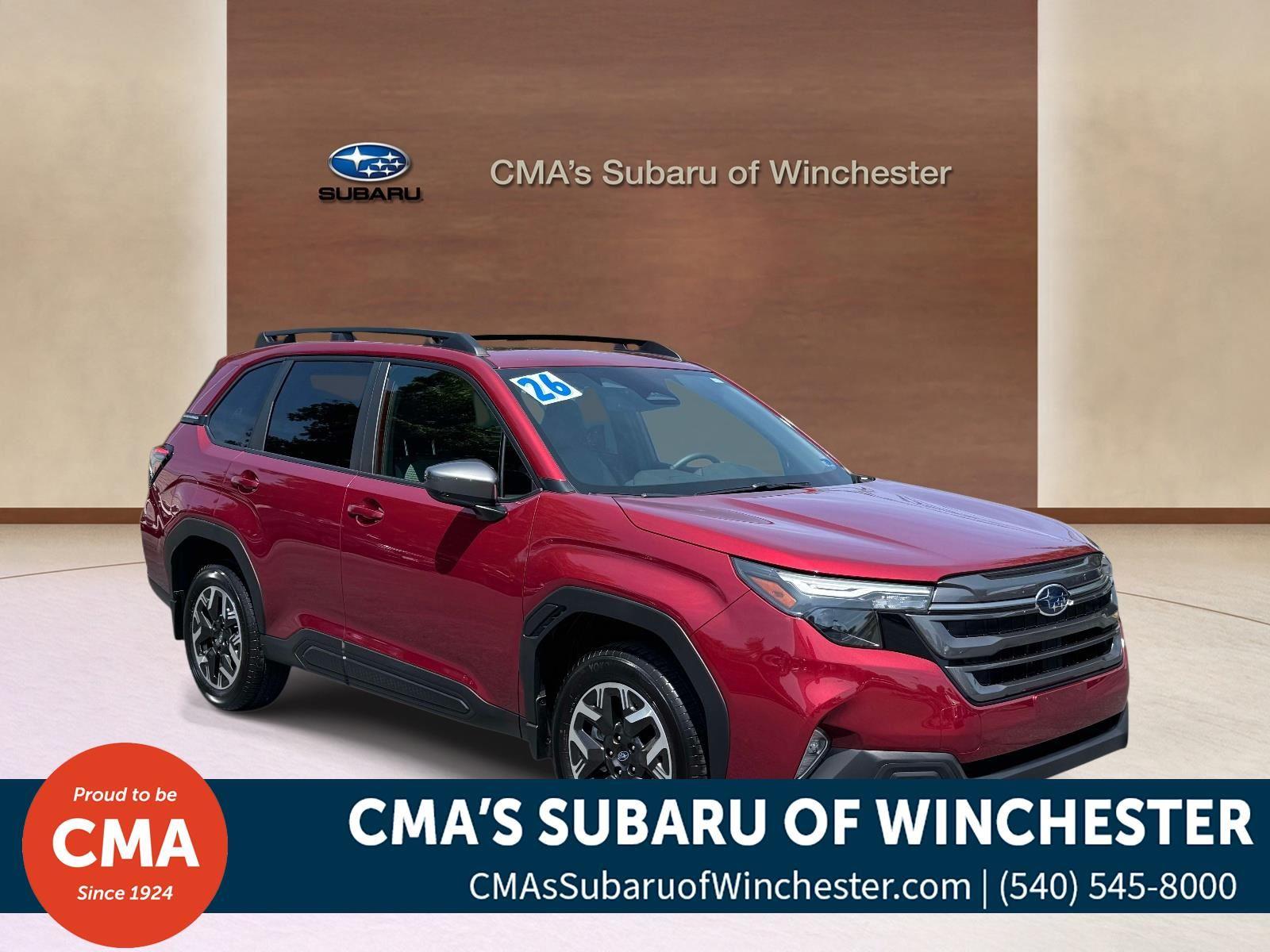 Crimson Red Pearl 2026 Subaru Forester SUV / Crossover All-Wheel Drive Continuously Variable Transmission