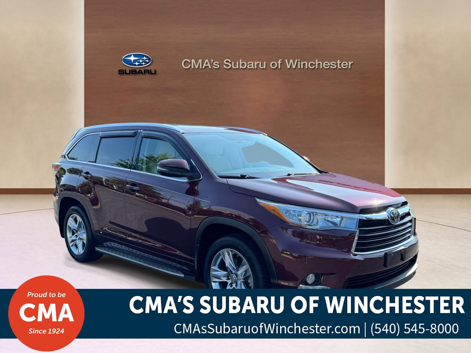 Ooh La La Rouge Mica 2015 Toyota Highlander SUV / Crossover Front-Wheel Drive 6-Speed Automatic