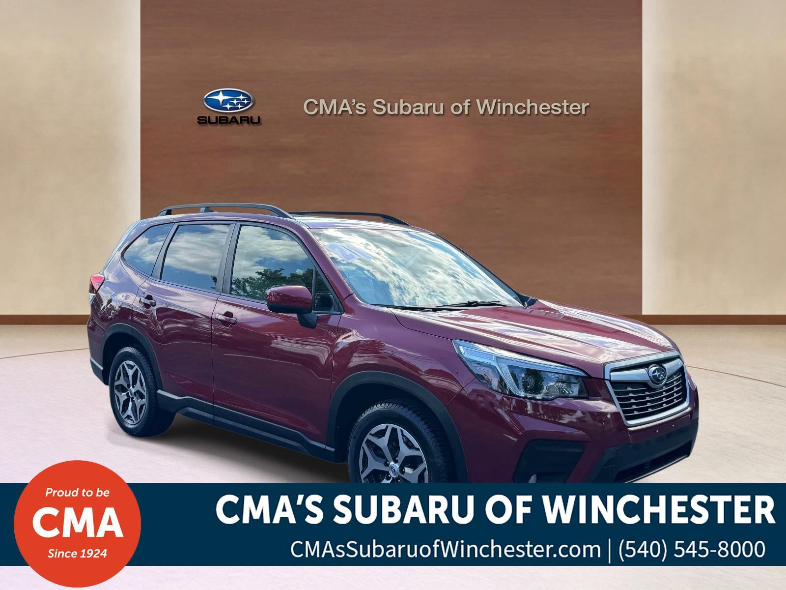 Crimson Red Pearl 2021 Subaru Forester SUV / Crossover All-Wheel Drive Continuously Variable Transmission