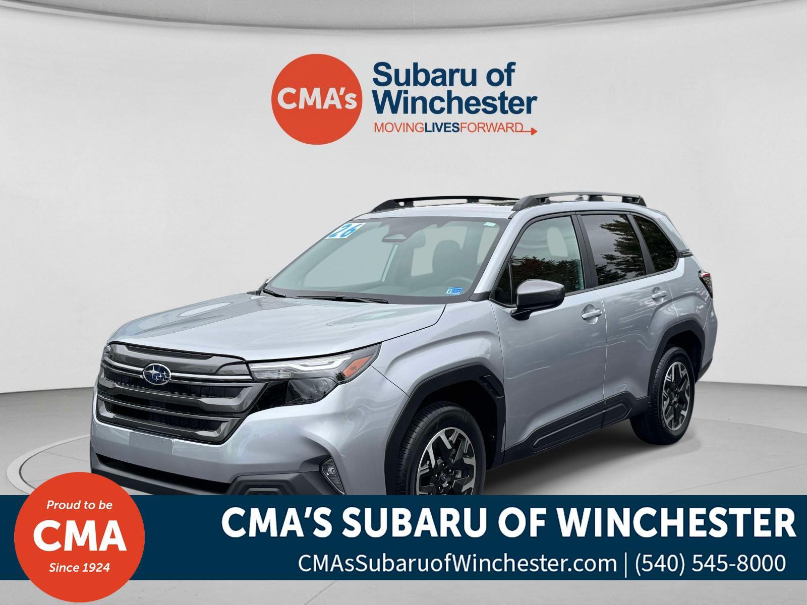 Ice Silver Metallic 2026 Subaru Forester SUV / Crossover All-Wheel Drive Continuously Variable Transmission