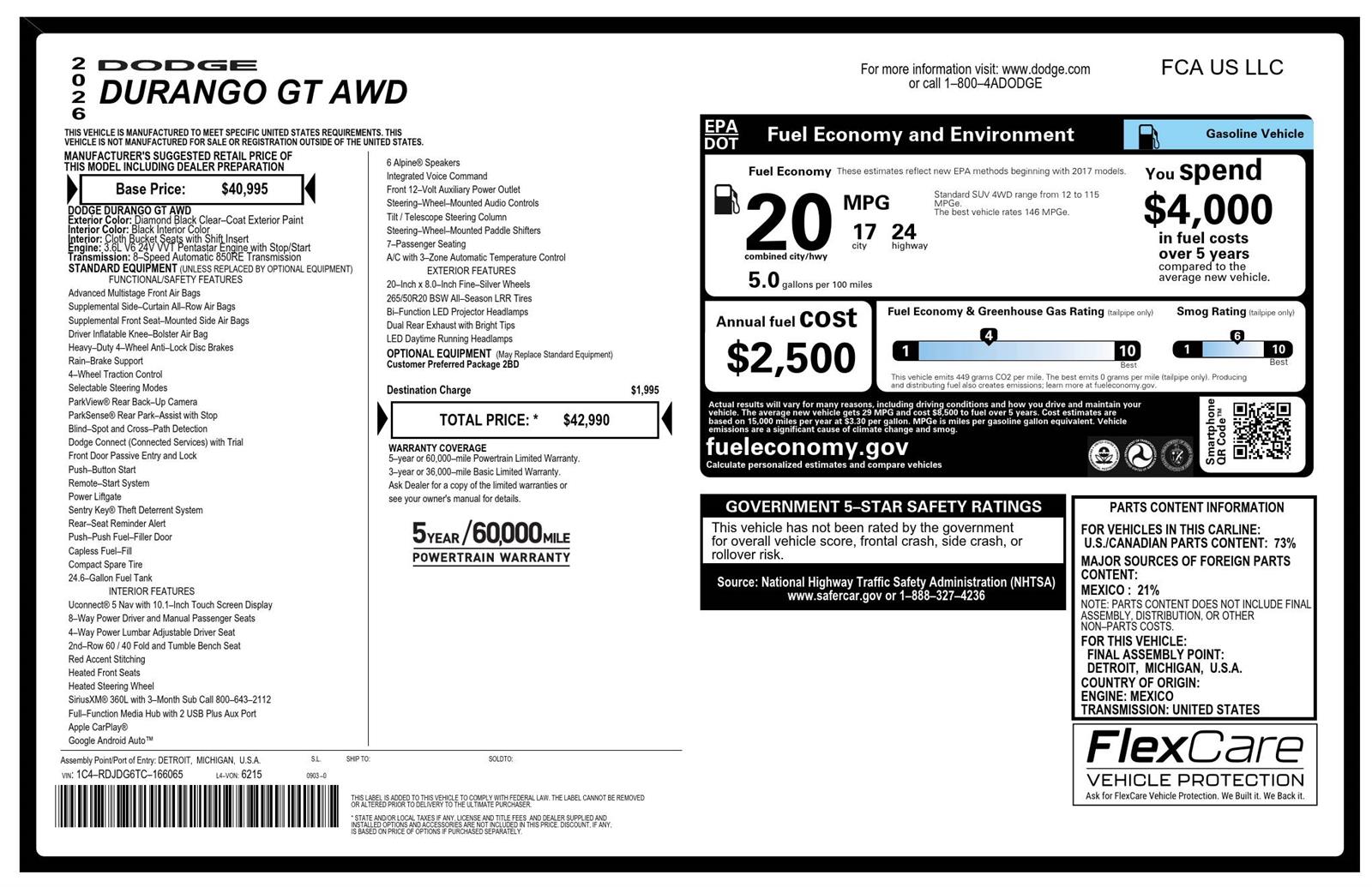 Used 2026 DB Black Clearcoat Dodge GT image 7