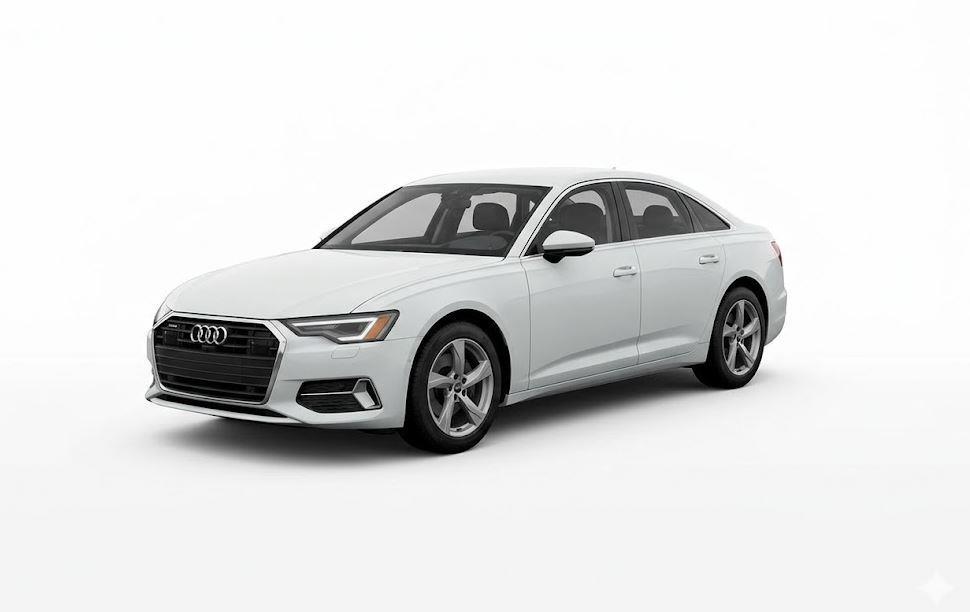 Arkona White 2024 Audi A6 quattro Premium Plus 45 TFSI Sedan All-Wheel Drive Automatic