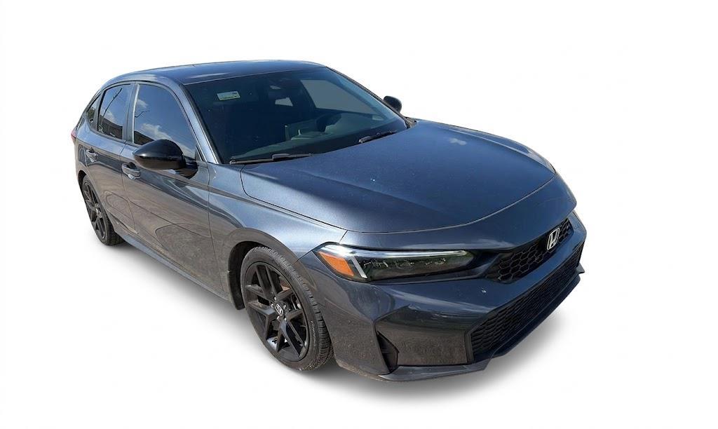 Meteorite Gray Metallic 2025 Honda Civic Hatchback Sport FWD Hatchback Front-Wheel Drive Continuously Variable Transmission