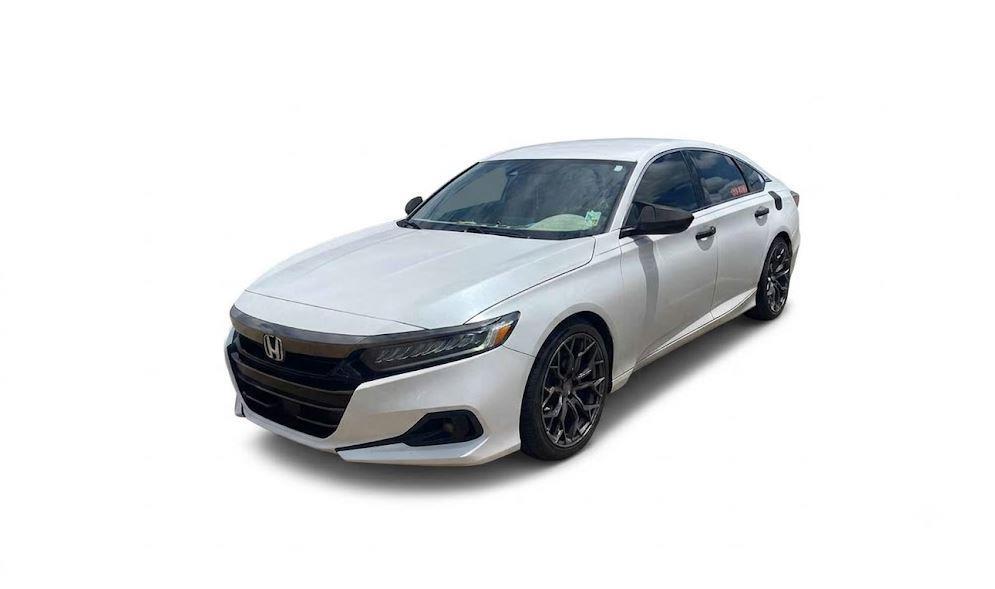 Platinum White Pearl 2021 Honda Accord Sedan Front-Wheel Drive Continuously Variable Transmission