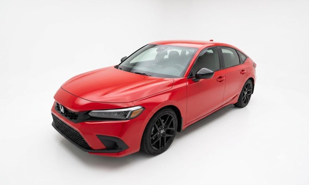 Rallye Red 2023 Honda Civic Hatchback Hatchback Front-Wheel Drive Continuously Variable Transmission